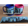 Travel istanbul turkey souvenir gifts pvc rubber mugs cup, free sample rubber mat mugs